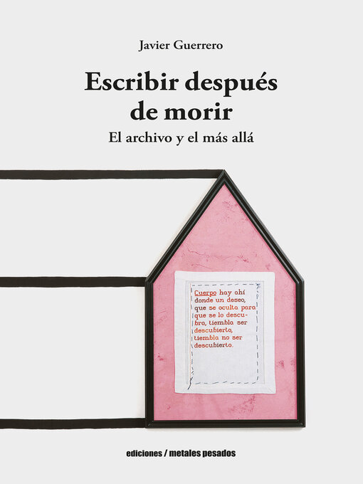 Title details for Escribir después de morir by Javier Guerrero - Available